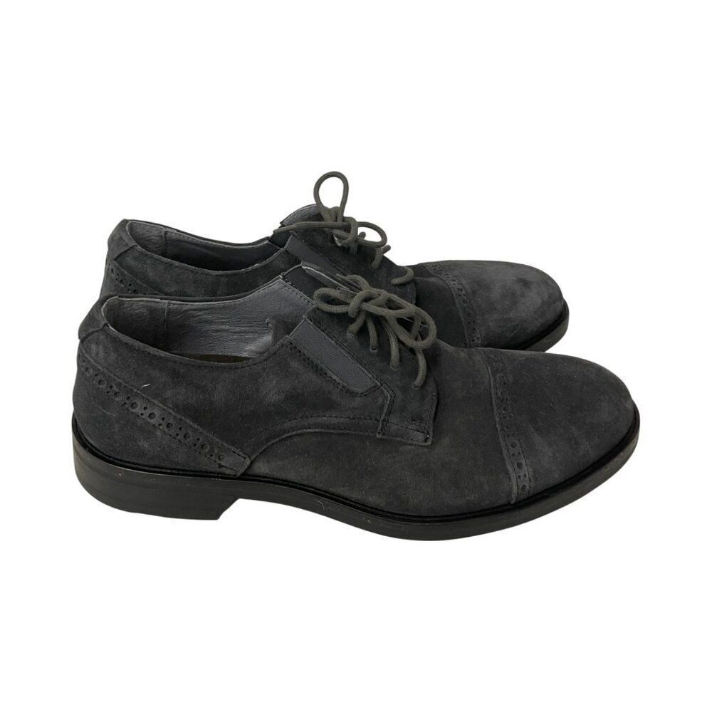 Naot Bondos Mens Oxford Dress Shoes EU 42 US 9 Charcoal Suede Cap Toe NWOB